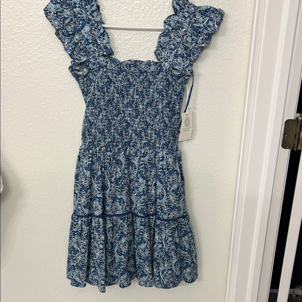 Hyacinth House Blue Floral Mini Dress from Tuckernuck NWT